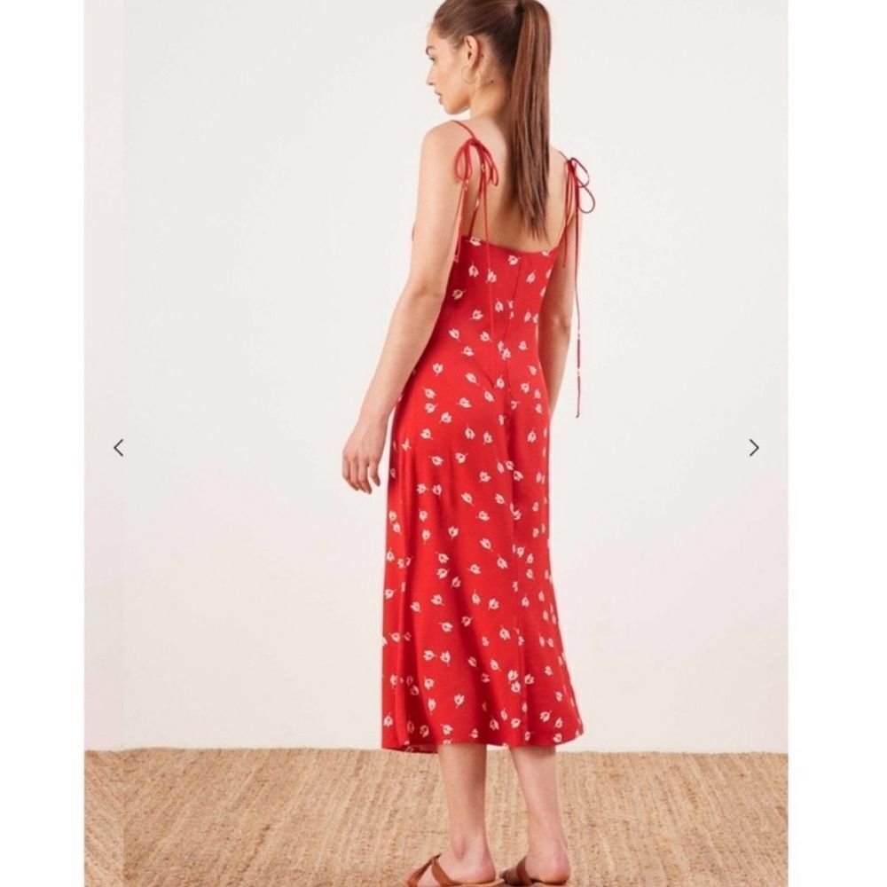 Reformation finley dress red - Picture 3 of 7